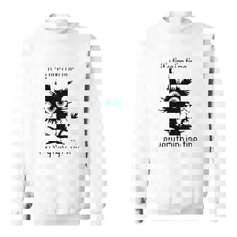 Divertida Para Amantes De Los Gatos It's Fine I'm Fine Everything Is Fine Manga Larga Camisa de entrenamiento - Regaloses