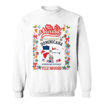 Dominican Republic Christmas Idea Kids Hispanic Christmas Sweatshirt - Monsterry