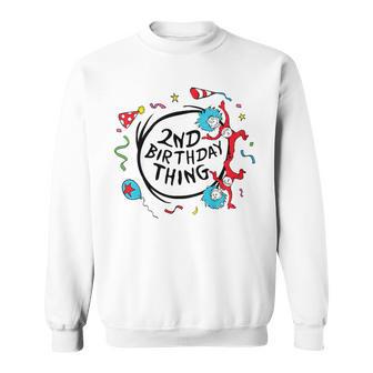 Dr Seuss 2Nd Birthday Thing Gray Sweatshirt - Geschenkecke