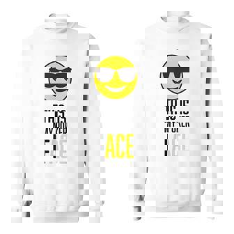 Drôle C'est Mon Poker Face Sweater e - Cadeauxyz