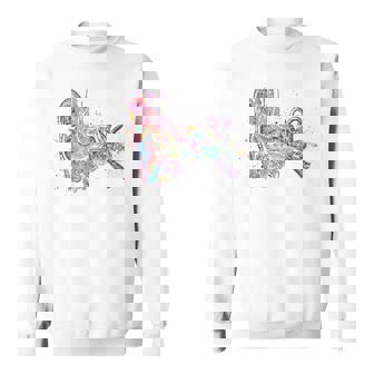 Ear Anatomy Watercolor Audiologist Audiology Sweatshirt - Monsterry