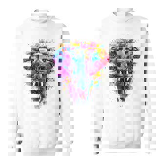 Elefante Arte Colorido Animal Motivo Obra De Arte Ele Camisa de entrenamiento - Regaloses