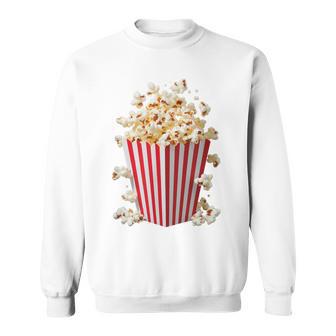 Fancy Dress & Carnival Retro Popcorn Costume Blue Sweatshirt - Geschenkecke