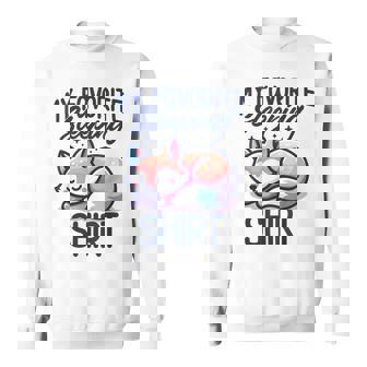 My Favorite Sleeping Cute Fox Pajama Top Sweatshirt | Seseable CA