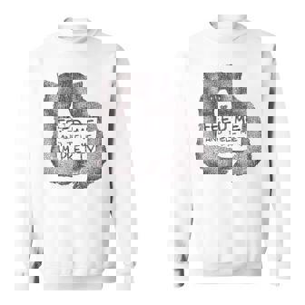 Feed Me And Tell Me I'm Pretty Brown Bear Sweatshirt - Monsterry
