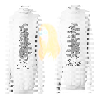 Feminist Icon Vintage Watercolor Art Sweatshirt - Monsterry