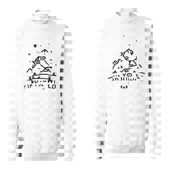 Find Your Wild – Motif Montagnes Étoilées Sweater e - Cadeauxyz