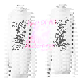 First Of All I'm God's Masterpiece Raccoon Possum Sweatshirt - Seseable