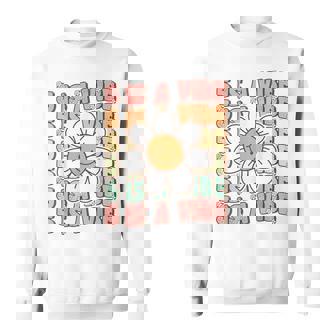 Five Is A Vibe Cute Groovy 5th Birthday Party Daisy Flower Sweatshirt - Monsterry