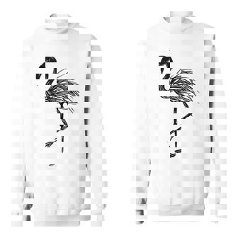 Flamingo Abstract Art Drawing Illustration Sketch Animal Tank Top Sweatshirt - Monsterry