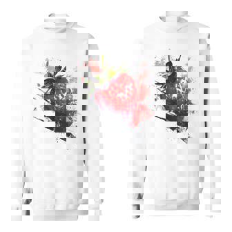 Fresa Diseño Abstracto Pintura Fruta Fresa Camisa de entrenamiento - Regaloses