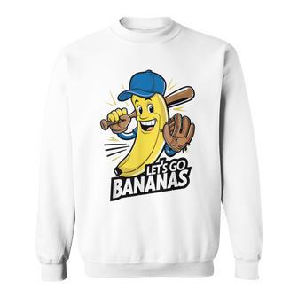 Bananas Cute Banana Lets Go Bananas Sweatshirt - Thegiftio UK