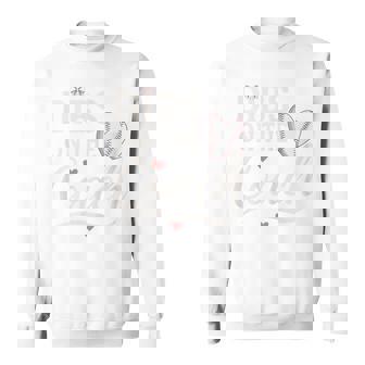 Dibs On The Coach Baseball Heart Cute Sweatshirt | Seseable UK