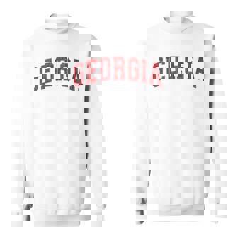 Georgia Ga Vintage Athletic Red Sports Style 80S 90S Sweatshirt - Monsterry