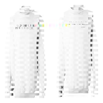Ghostbusters Colorful Text Logo Mit-Ausschnitt Sweatshirt - Seseable