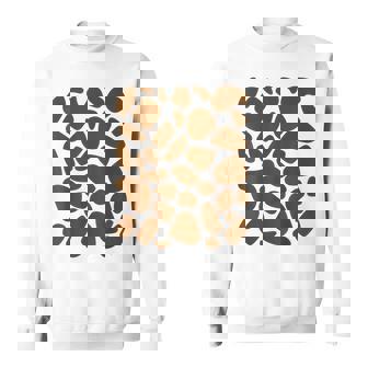 Giraffe Print DIY Pattern Trick Or Treat Jungle Animals Sweatshirt - Monsterry