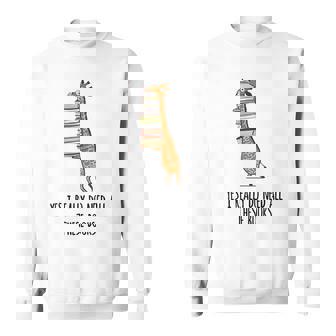 Giraffe Holding A Stack Of Books Yes I Really Do Need All Sweatshirt - Monsterry