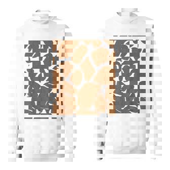 Giraffe Print Pattern Animal Easy Halloween Costume Sweatshirt - Monsterry