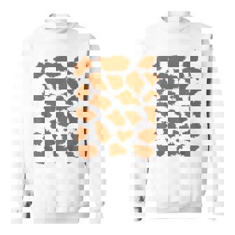 Giraffe Print Trick Or Treat Animal Halloween Costume Sweatshirt - Monsterry