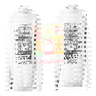 God Says I Am Santa Squad Christmas Xmas Holiday Pajamas Sweatshirt - Monsterry