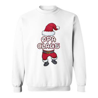 Grandpa Claus Christmas Family Partner Look Santa Claus Long-Sleeved Sweatshirt - Geschenkecke