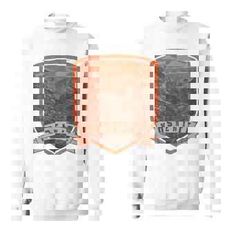 Graphique De Style Orange Du Parc National De Laallée De Yosemite Sweater e - Cadeauxyz