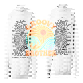 Groovy Brother 70s Aesthetic Nostalgia 1970's Retro Brother Sweatshirt - Monsterry