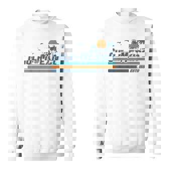 Gul-f Of Mexico Est 1550 Vintage Sunset Beach Vacation Trip Sweatshirt - Monsterry
