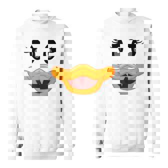 Halloween Duck Face Costume Sweatshirt - Monsterry