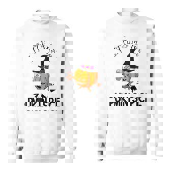 Halloween Little Miss Pumpkin Spice Thanksgiving Sweatshirt - Monsterry