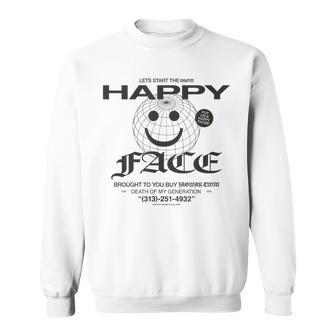 Happy Face Globe Sweatshirt - Geschenkecke