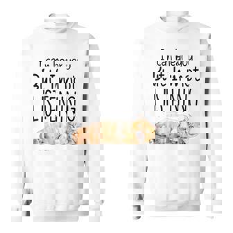 I Can Hear You But I'm Not Listening Cool Cat Kitten Sweatshirt - Monsterry