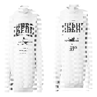Hereford Texas TX Vintage Sports Print Sweatshirt - Monsterry