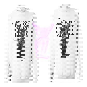 Hip Hop Vintage Edgy Urban Y2k Back Print Streetwear Angel Sweatshirt - Thegiftio