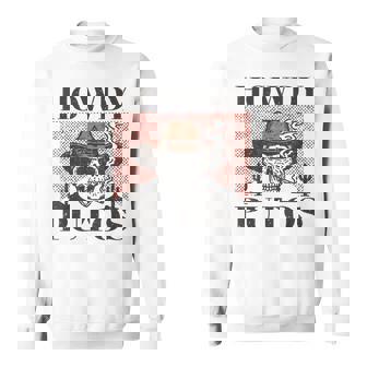 Howdy Putos Western Cowboy Skull Retro Vintage Sweatshirt - Seseable
