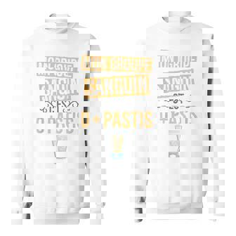 Humour Alcool Mon Groupe Sanguin C'est 0 Pastis Apéro Sweater e - Cadeauxyz