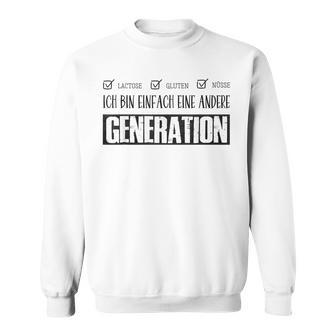 Ich Bin Einfach Eine Andere Generation Lustiges Blue Sweatshirt - Geschenkecke