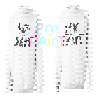 I'm Paint I Heart Love To Finger Paint Cute Couple Sweatshirt | Seseable CA