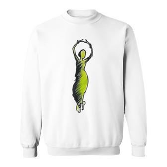 Indian Classical Dancer Hand Drawn Bharatanatyam T-Shirt Sweatshirt - Monsterry