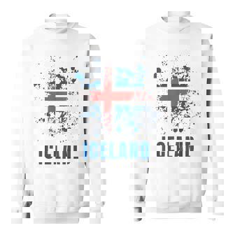 Islandia Retrointage Acuarelas Deporte Bandera Islandesa Camisa de entrenamiento - Regaloses