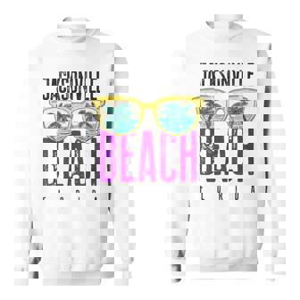 Jacksonville Beach Florida Summer Retro Jacksonville Sweatshirt - Monsterry