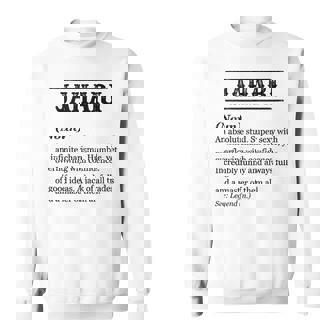 JAHARI Name Definition Phrase Customized Tank Top Sweatshirt - Monsterry