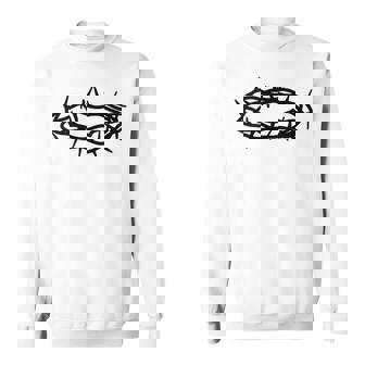 Jésus Couronne D'épines Salut Croix Chrétienne Sweater e - Cadeauxyz