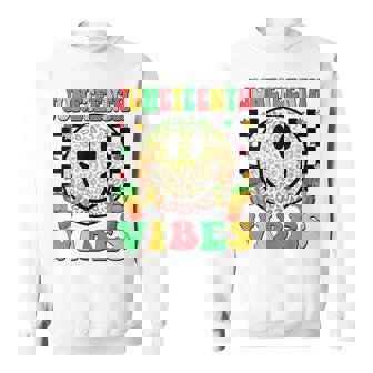 Juneteenth Vibes Freedom Day 1865 History Month Groovy Sweatshirt - Monsterry