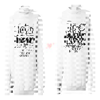 Just Married 2025 Couple Jeunes Mariés Mariage Sweater e - Cadeauxyz