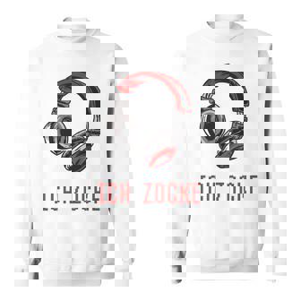 Kann Dich Nicht Hör- Ich Zcke Gamer Headset Gamer Long-Sleeved Sweatshirt - Seseable