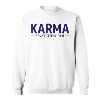 Karma Nur Gutes Karma Sweatshirt - Geschenkecke