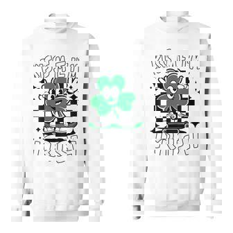 Kids Kiss Me Im Irish St Patrick Day Baby Boy Toddler Big Brother Sweatshirt - Monsterry