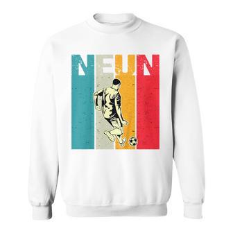 Kinder Ich Bin Schon 9 9 Geburtstag Jungen Fussball Sweatshirt - Geschenkecke