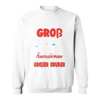 Kinder Nachwuchserkünden Werde Erstmal Großer Bruder Feuerwehr Sweatshirt - Geschenkecke